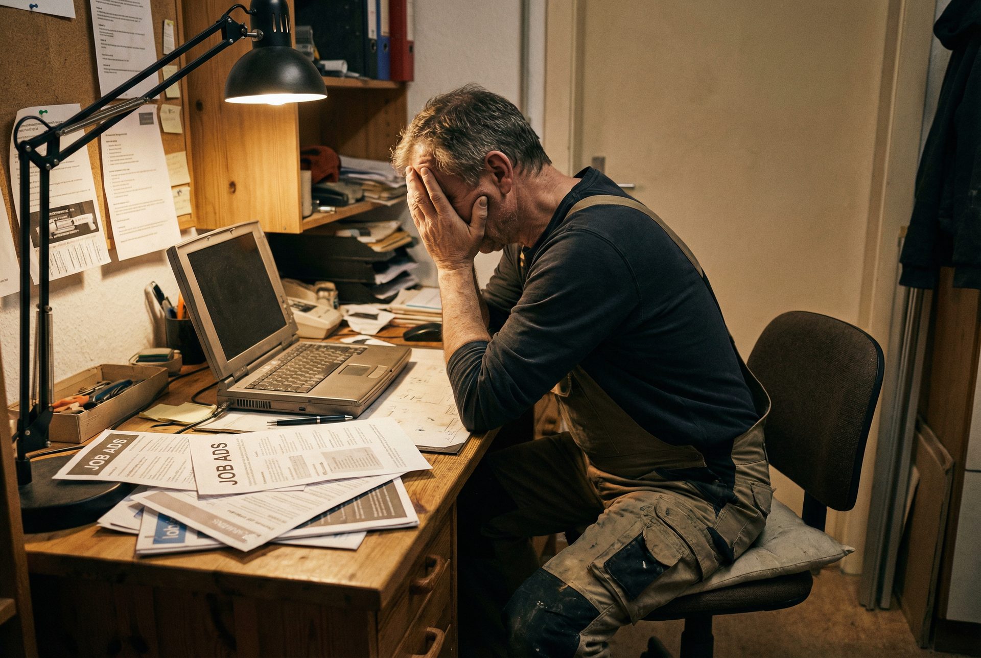 Handwerker frustriert über Stellenanzeigen